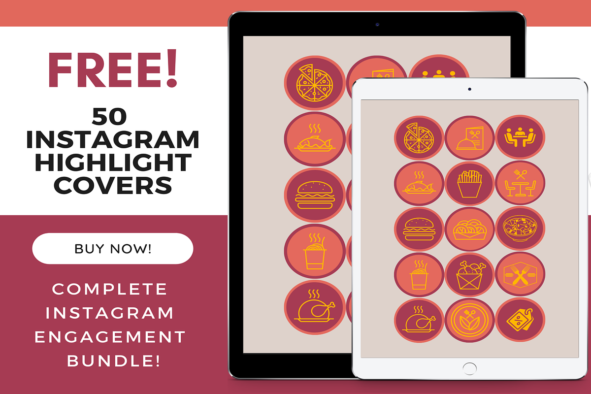 Red Food Instagram Puzzle Template, a Social Media Template by LushBury (Photo 3 of 5)