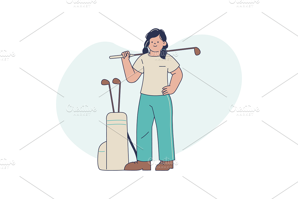 Golf Tournament Illustration, an Object Graphic by Jump Studio (Photo 7 of 12)