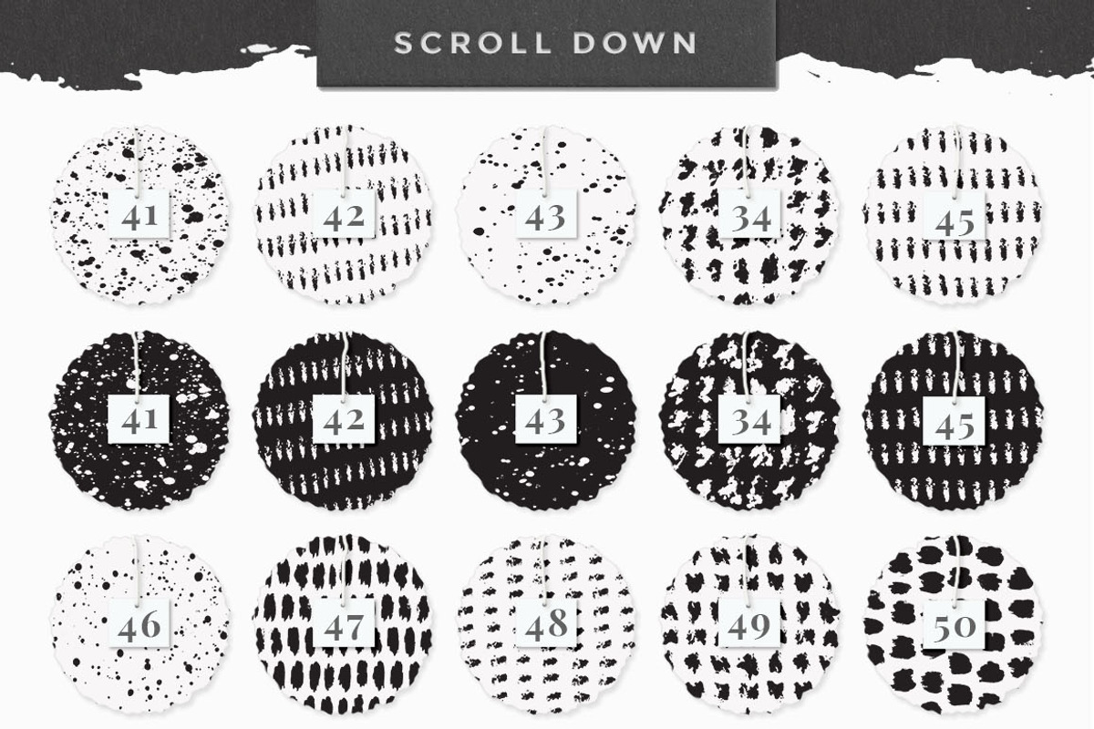 InkBox - 240 Inky Patterns + Extras!, a Pattern Graphic by Pink Coffie (Photo 6 of 8)