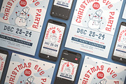 Christmas Eve Party Flyer Set, a Flyer Template by KMZVR.Lab (Thumbnail 5 of 6)