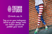 100 Leggings Mock-Up #20, a Bottom Mockup by Freeman Studio (Thumbnail 57 of 58)