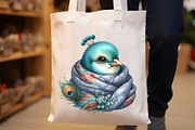 Cute Adorable Peacock Clipart, an Illustration by Rose Art (Thumbnail 6 of 7)