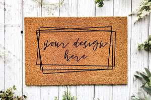 Coir Doormat Mockup