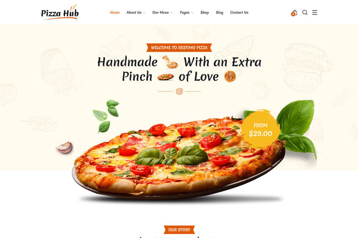 Restaurant WordPress Theme, a WordPress Template by UInstrument (Photo 3 of 6)