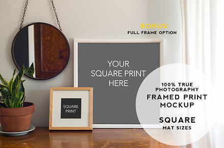 Home Series Framed Print Mockup #2