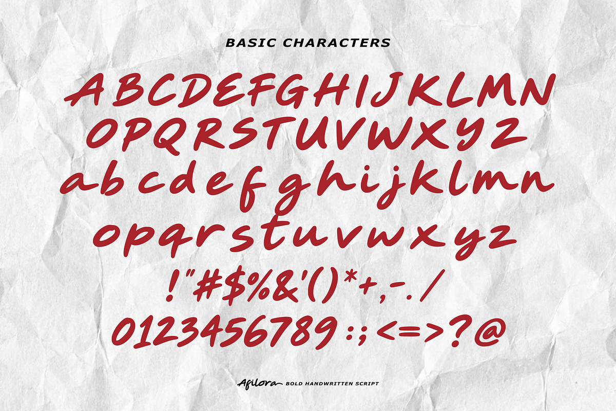 Afilora - Handwritten Script, a Handwritten Font by Majelis Art (Photo 6 of 7)