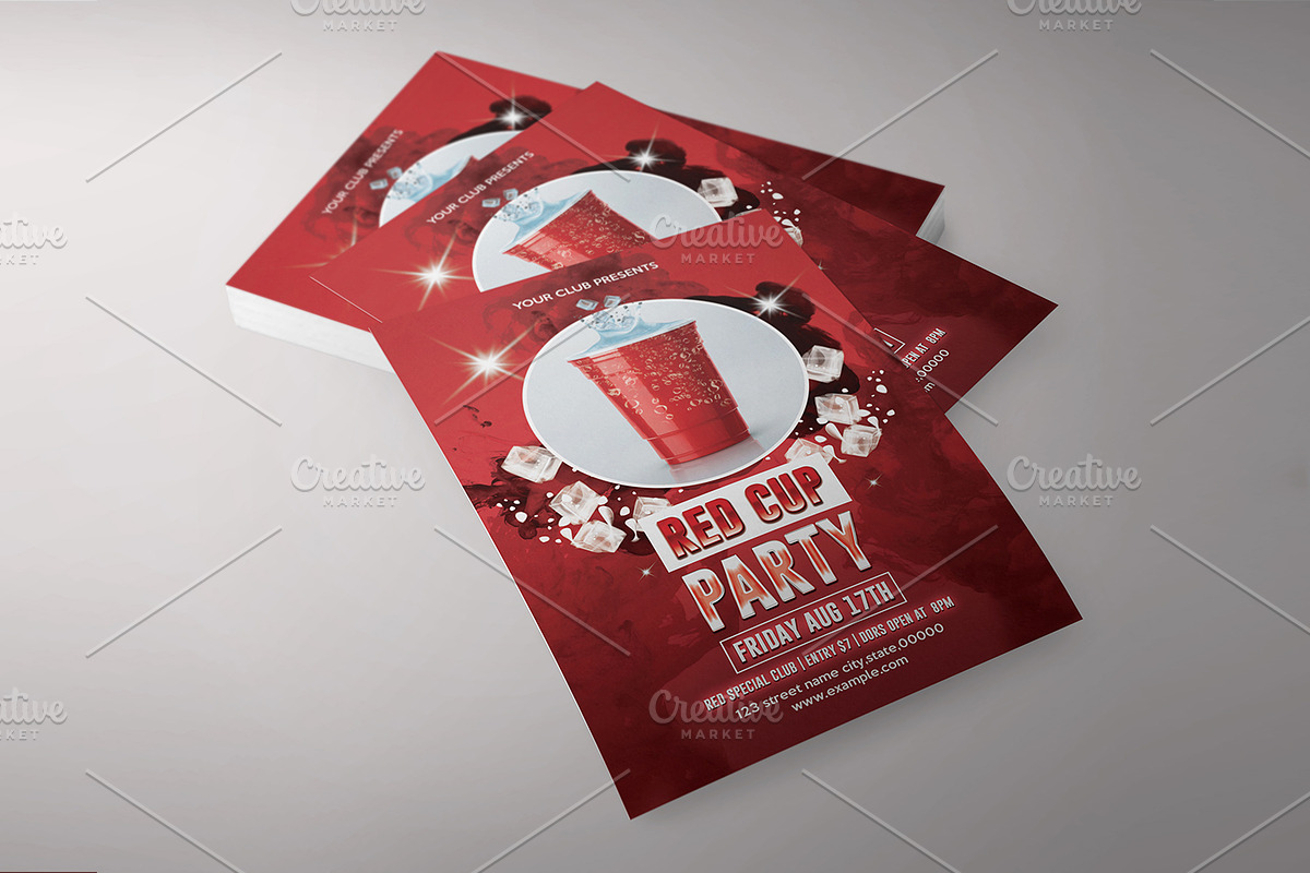 Red Cup Party Flyer preview 5