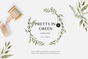 Watercolor greenery foliage set, an Illustration by Grace Noboa Illustrations (Thumbnail 2 of 9)