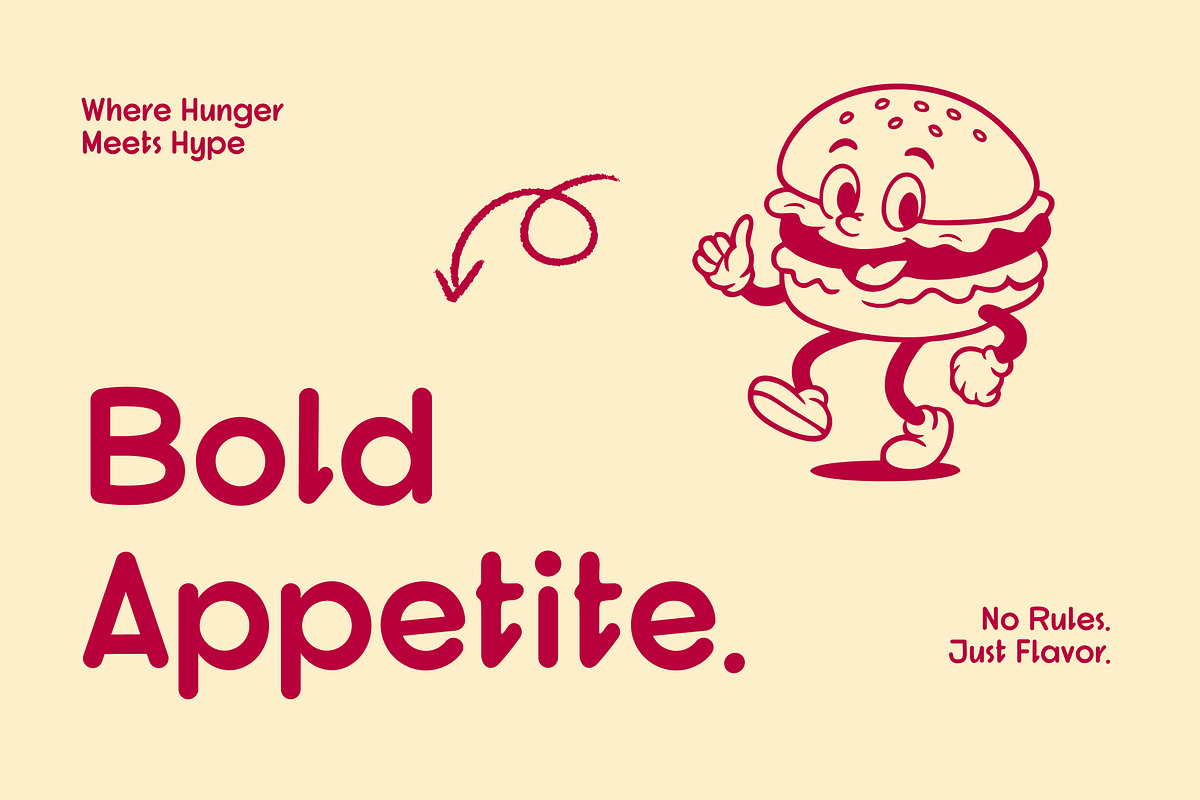 Fast Food – Bumbers Font, a Sans Serif Font by Stylin Studio (Photo 4 of 8)