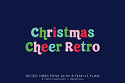 Christmas Cheer Retro Font, a Slab Serif Font by Miss Tiina (Thumbnail 1 of 5)