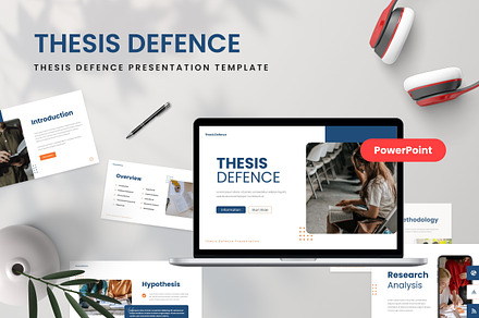 Thesis Defence PowerPoint Template, a Presentation Template by GraphauseProject