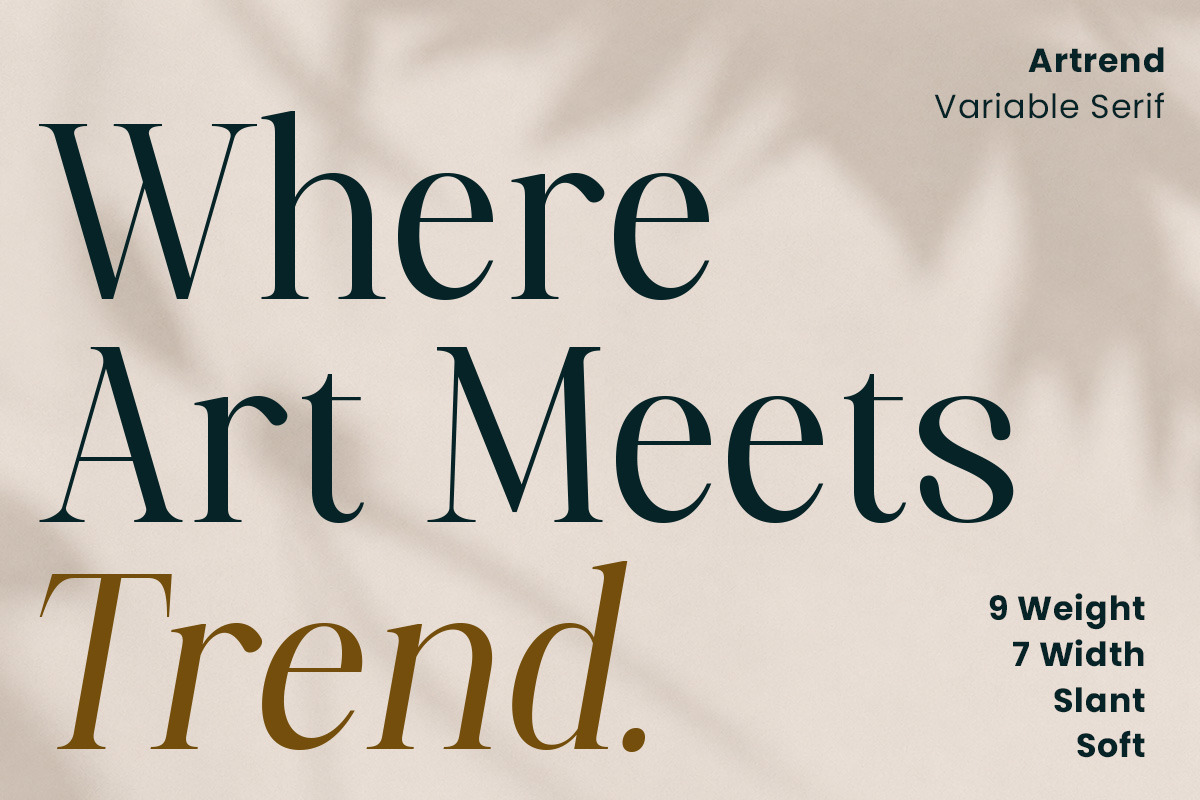 Artrend, a Serif Font by Propertype (Photo 15 of 15)