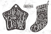 Lettering Christmas wishes in shapes, an Illustration by Eereen Studio (Thumbnail 2 of 3)