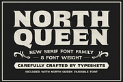 North Queen, a Serif Font by Typeskets (Thumbnail 1 of 10)