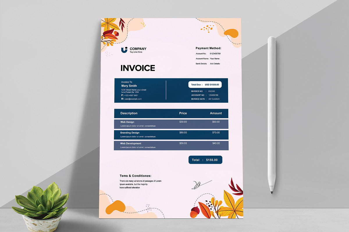 Invoice Design | Creative Market