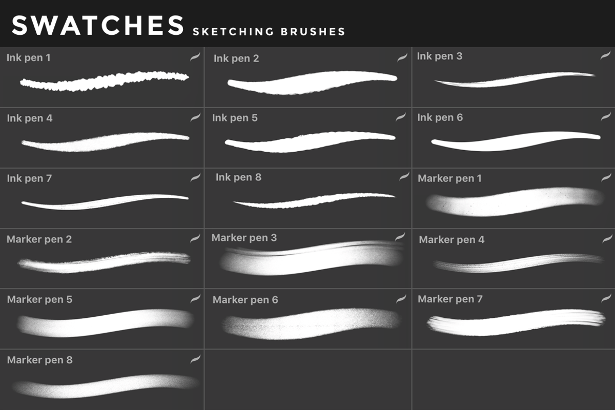 Procreate Brushes Bundle, a Brush Add-On by MiksKS (Photo 52 of 61)
