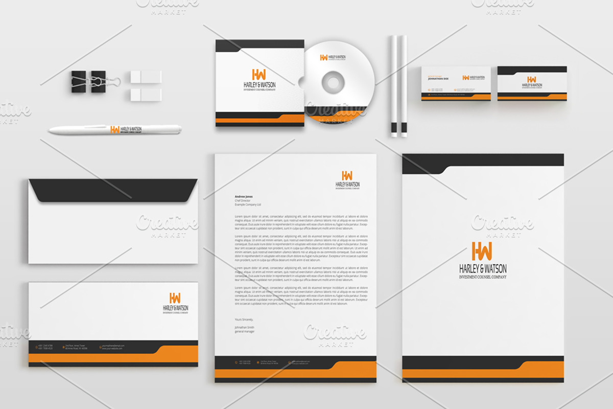 Corporate Stationery Pack, a Stationery Template by BettyDesign (Photo 3 of 10)