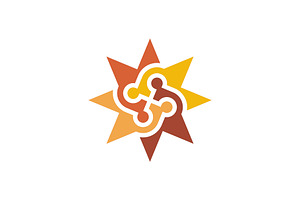 modern star community people logo, a Branding & Logo Template by Rasagama Studio
