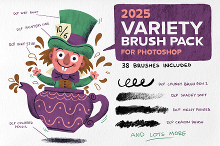 2025 Variety Brush Pack - Photoshop