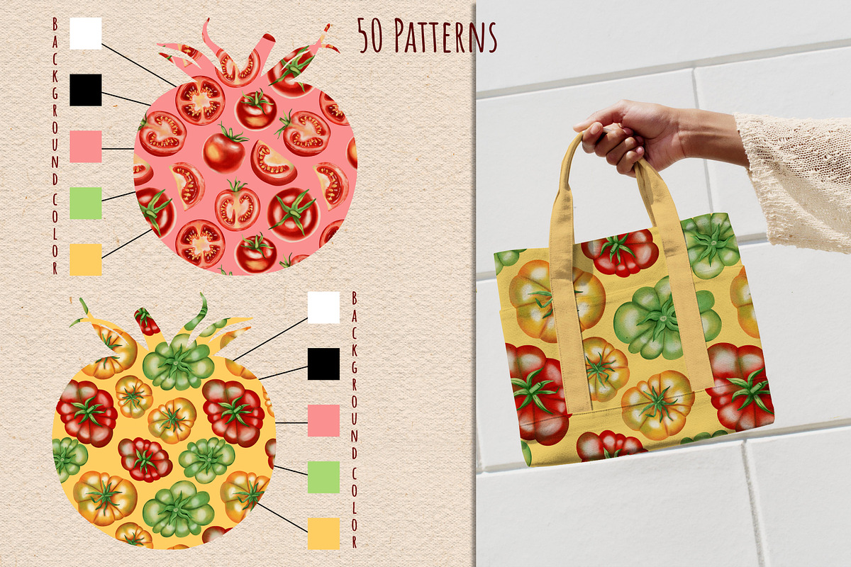 Watercolor Tomatoes, an Illustration by Andre_Eva (Photo 10 of 10)