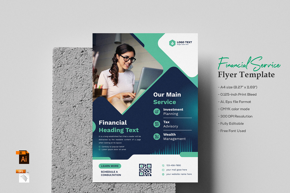 Flyer Template for Financial Service, a Flyer Template by zahidhossainalif (Photo 1 of 3)
