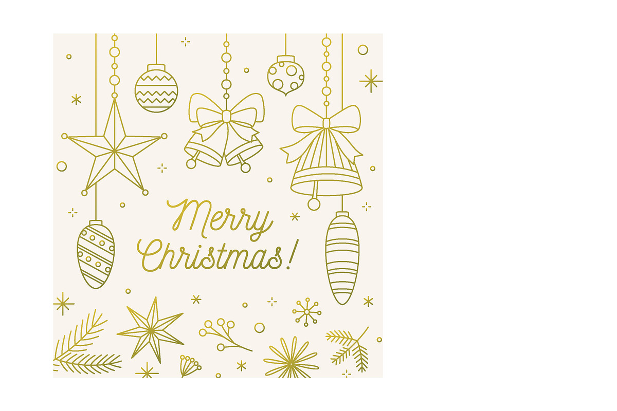 Christmas and New year greeting card, a Card Template by Good Studio (Photo 6 of 9)