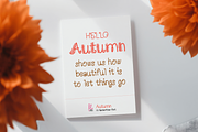 Autumn Font: A cozy, handwritten, a Handwritten Font by Waris Studio (Thumbnail 2 of 6)