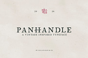 Panhandle Vintage Serif, a Serif Font by Callie Rian & Co. (Thumbnail 1 of 14)
