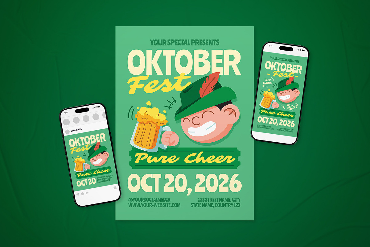 Oktoberfest Event Flyer Set, a Flyer Template by The Good Store (Photo 1 of 2)