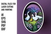 Spring Woodland Oval SVG Bundle, an Object Graphic by HelloWood (Thumbnail 3 of 4)