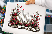 whimsical spring fence clipart, an Illustration by GatewayDesign (Thumbnail 7 of 9)