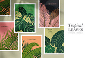 Tropical leaf plants, posters set, a Decorative Illustration by Good Studio (Thumbnail 1 of 15)