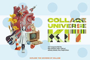 Collage Universe Kit (444 PNG files), an Object Graphic by Megan Aili Designs