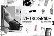 RETROGRADE Collage Pack, an Object Graphic by lerinartstudio (Thumbnail 1 of 9)
