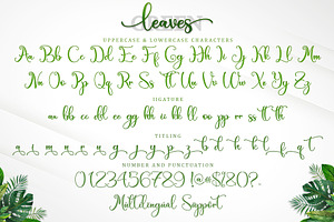 Green Leaves - Modern Calligrapy