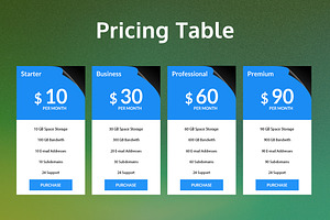 Pricing Table