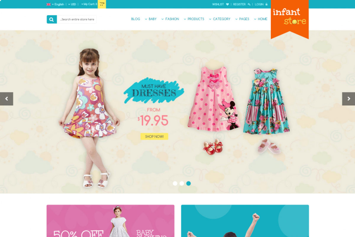 EM Infantstore - Magento Theme, a Websites & App Template by giao.trinh (Photo 2 of 5)