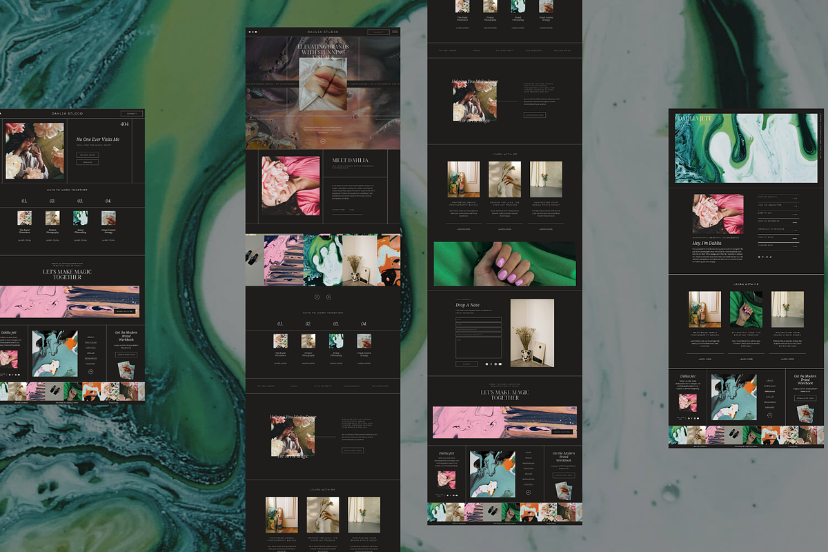 Showit Mini Website + Blog | Dahlia, a Websites & App Template by Ladyfang Creative (Photo 3 of 6)