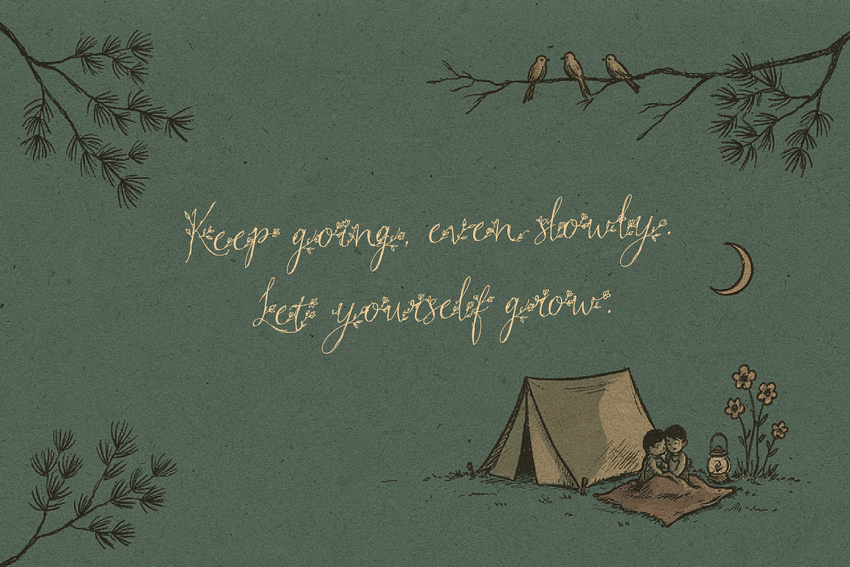 WindeRums - Rustic Floral Script, a Script Font by HypeWorksCo (Photo 11 of 15)