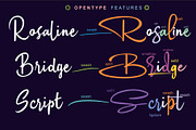 Rosaline Bridge font  beautiful, a Script Font by SHEILLA (Thumbnail 3 of 4)