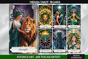 Medusa Tarot Cards Deck