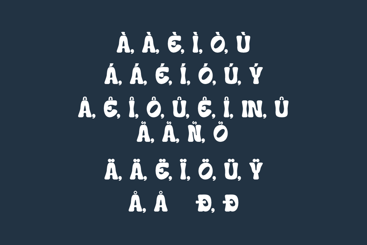 Moon Howish - Groovy Retro Font, a Sans Serif Font by QR Design Studio (Photo 4 of 12)