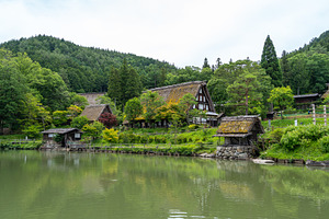 Traditional houses of Hida Folk Village in Takayama, Japan, a Nature Photo by GoodGoods