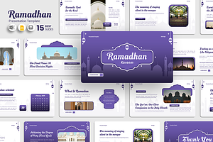 Ramadhan Kareem - Google Slides, a Presentation Template by QR Design Studio
