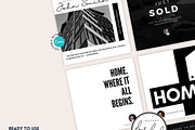 Real Estate Instagram Puzzle Grid BW, a Social Media Template by RealEstateDreams (Thumbnail 2 of 6)