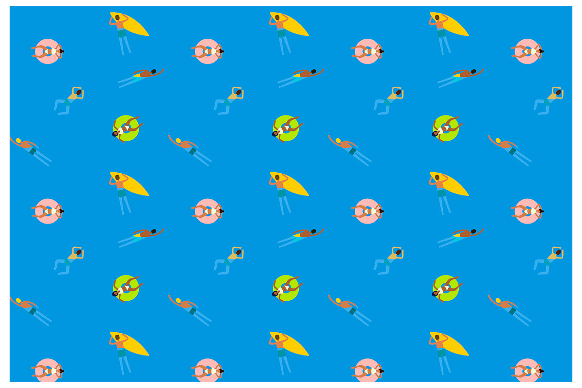 Sea Set (Patterns & Illustration), a Person Illustration by Minkina (Photo 4 of 4)