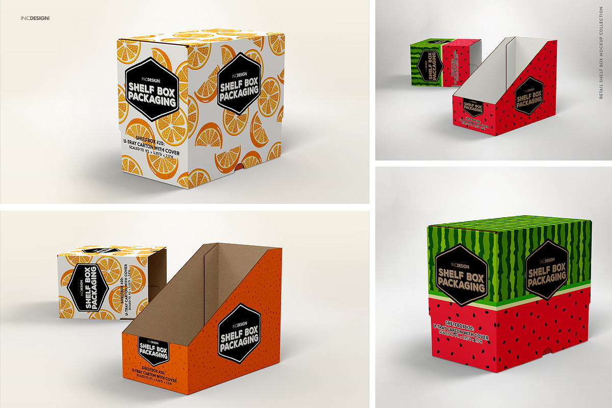 Retail Shelf Box 20 Packaging Mockup, a Packaging Mockup by INCDesign (Photo 2 of 6)