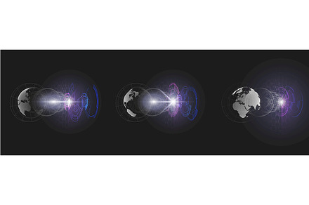 Futuristic high tech backgrounds v.2