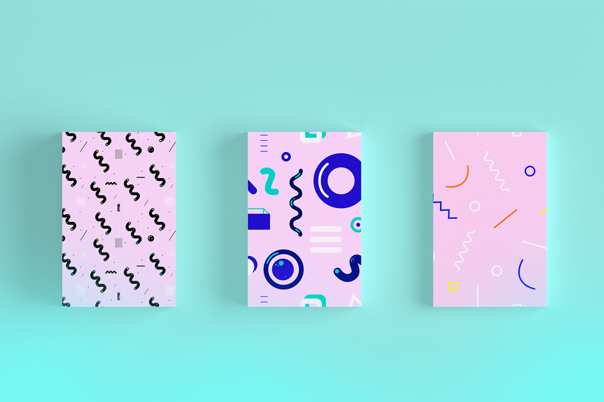 Geometric 80's style patterns, Vol.2, a Pattern Graphic by NES.project (Photo 5 of 12)