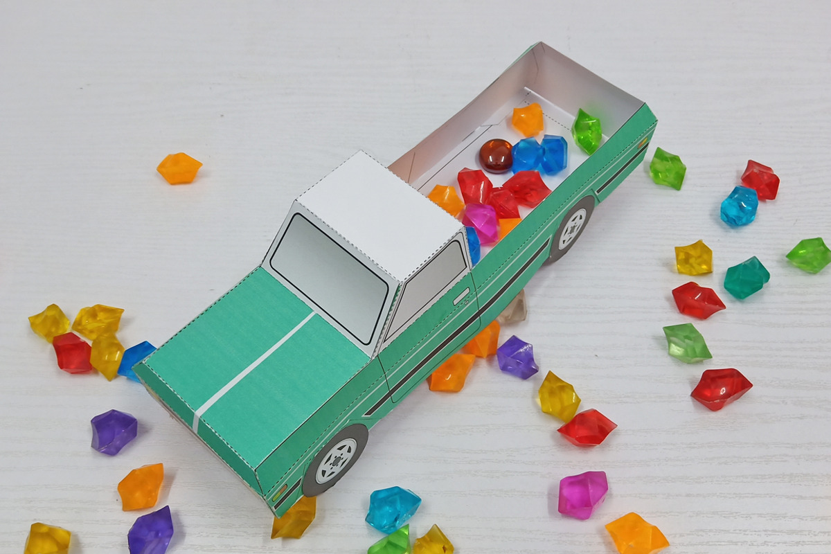 Pick up Truck favor - 3d papercraft, a Templates & Theme by PAPER amaze (Photo 2 of 10)